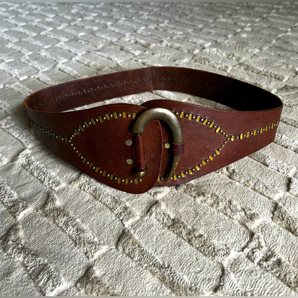 Calleen Cordero Brass Studded Belt